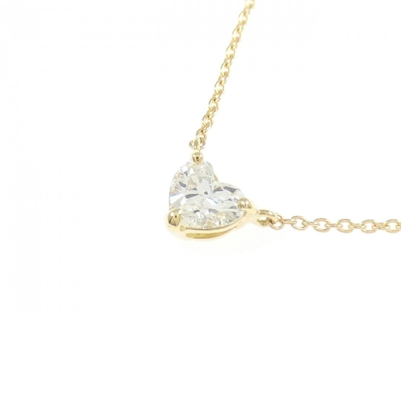 Dây chuyền kim cương K18YG 0.323CT H SI1 hình trái tim - Hàng hiệu Authentic 874188