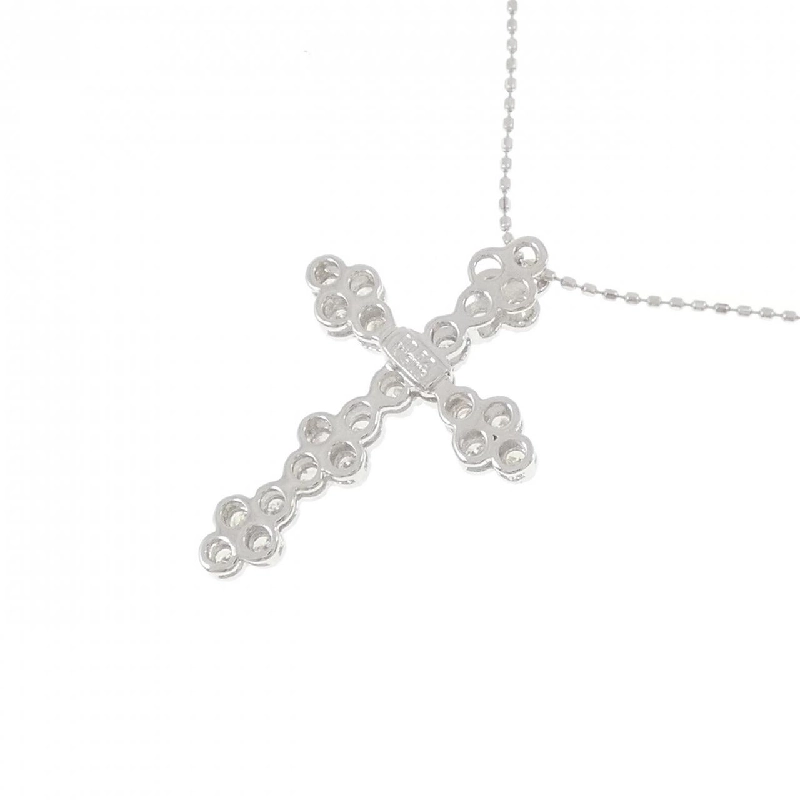 K18WG Dây chuyền kim cương chéo 0.52CT - Hàng hiệu Chính hãng 859885