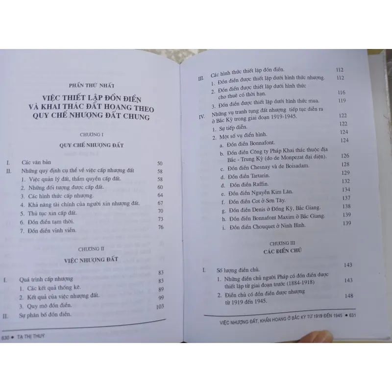 VIỆC NHƯỢNG ĐẤT, KHẨN HOANG Ở BẮC KỲ TỪ 1919 ĐẾN 1945 - TẠ THỊ THÚY 705140