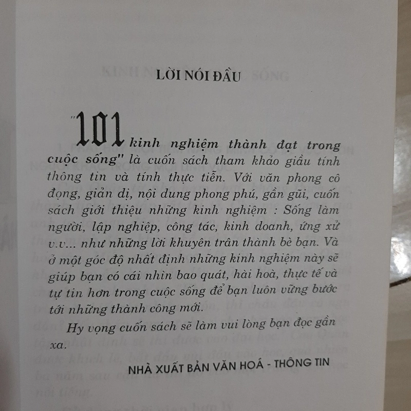 101 KINH NGHIỆM THÀNH ĐẠT trong cuộc sống 323682