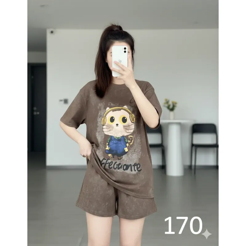 Bộ thun đùi bé gái <47 ký cực xinh, 170k/1 bộ 747461