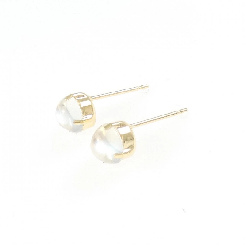 K18YG Đá mặt trăng Bông tai - Hàng hiệu Chính hãng 867619