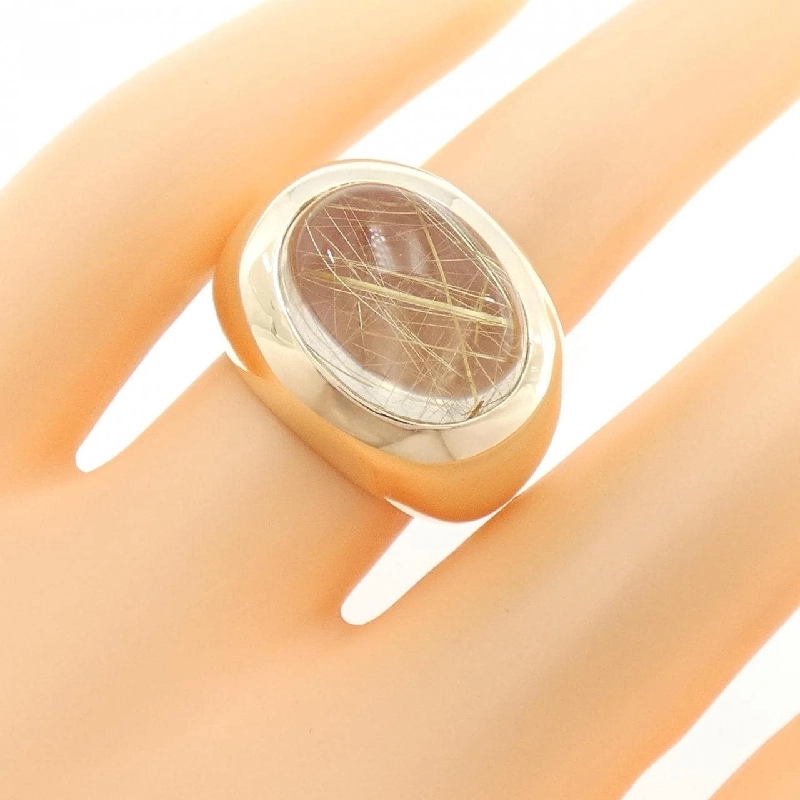 Nhẫn thạch anh rutile K10YG 667902