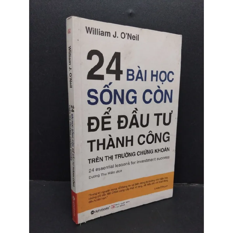 [Phiên Chợ Sách Cũ] 24 Bài học sống còn để đầu tư thành công trên thị trường chứng khoán2017 2303 425284