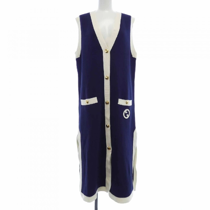 【Mã giảm giá】Gucci GUCCI Áo vest dài 636970