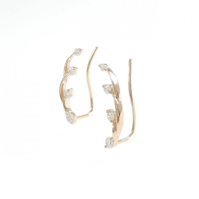 K18PG Bông tai kim cương 0.30CT - Hàng hiệu Authentic 863312