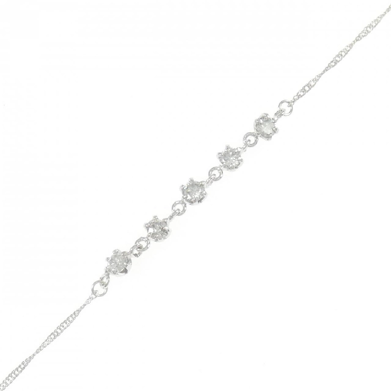 K18WG Vòng tay kim cương 0.3CT - Hàng hiệu Chính hãng 873093