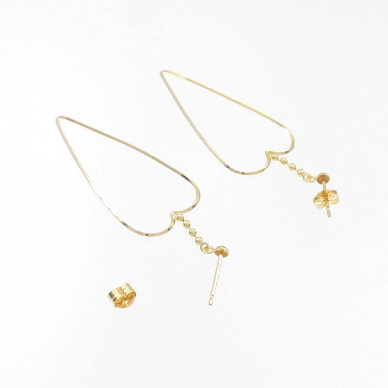 K18YG Bông tai hình trái tim - Hàng hiệu Chính hãng 870730