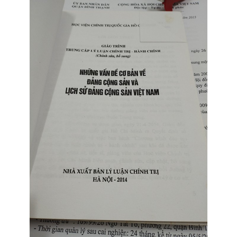 Những vấn đề cơ bản về đảng cộng sản và lịch sử đẩng cộng sản việt nam 20074