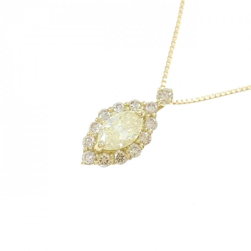 K18YG Dây chuyền kim cương 0.35CT - Hàng hiệu Chính hãng 862591