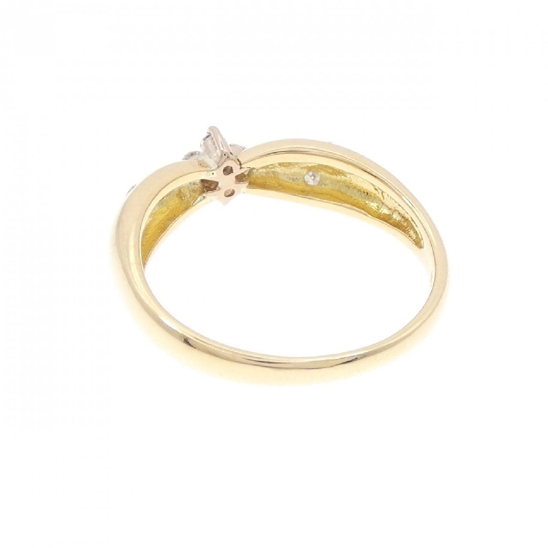 Nhẫn kim cương hoa K18YG 0.14CT - Hàng hiệu Authentic 853608