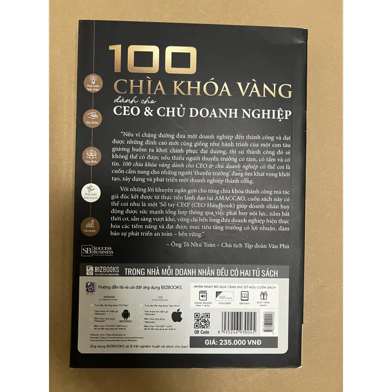 100 Chìa Khoá Vàng dành cho CEO & Chủ Doanh Nghiệp 1022634