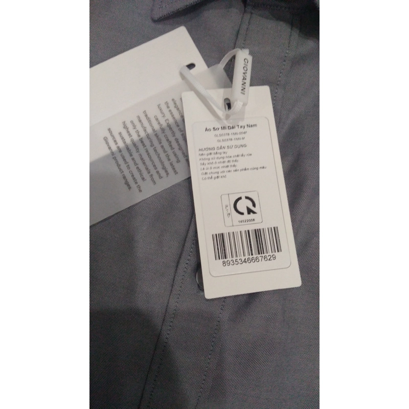 Sơ mi nam chính hãng Giovanni, size m, mới 100% 519446
