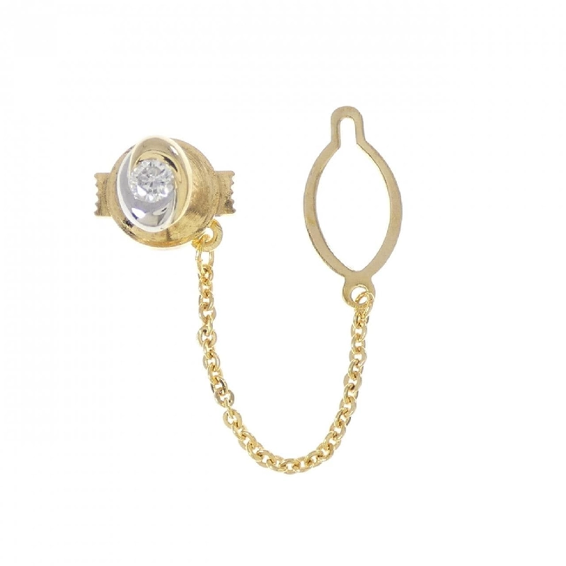 K18YG/PT950 Cà vạt kim cương 0.16CT - Hàng hiệu Chính hãng 873423