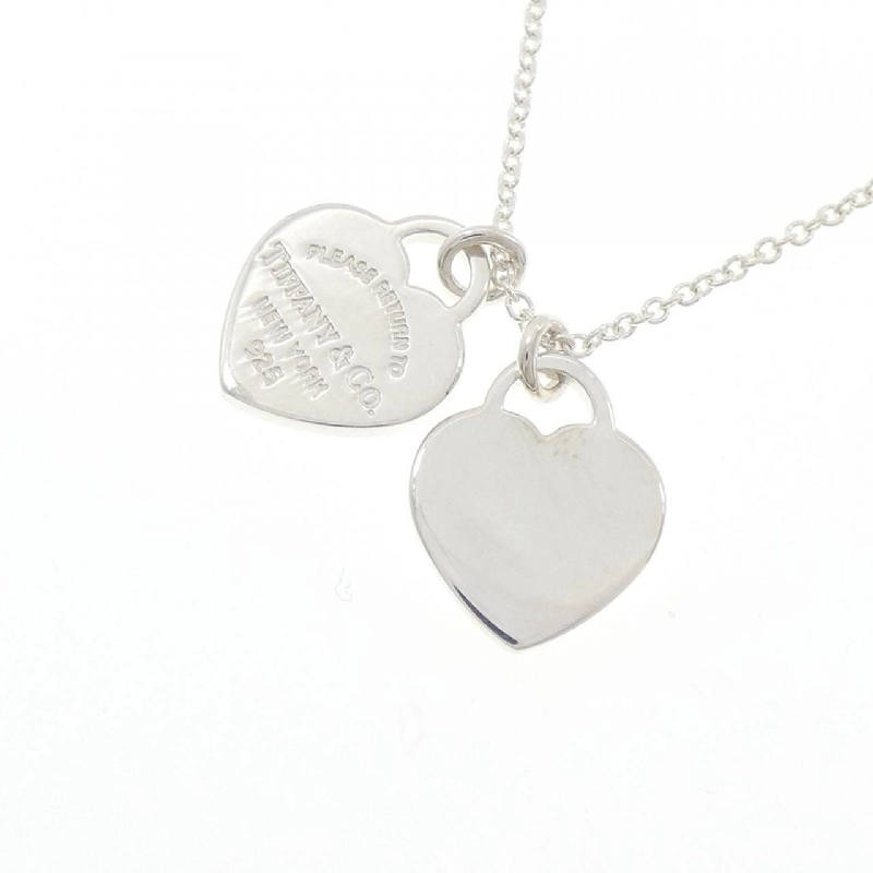 Tiffany Trở Lại Tiffany Dây Chuyền Mini Hai Trái Tim - Hàng hiệu Chính Hãng 840861