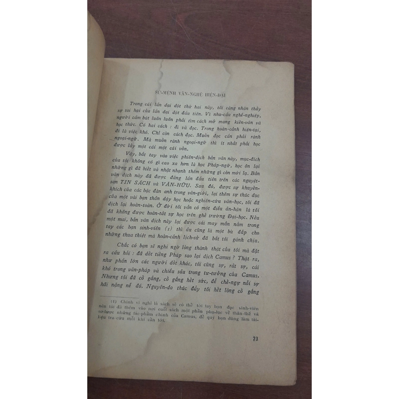 SỨ MỆNH VĂN NGHỆ HIỆN ĐẠI - CAMUS 270563