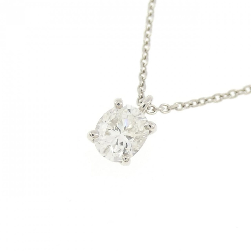 Dây chuyền kim cương PT900/PT850 0.383CT F SI2 cắt oval - Hàng hiệu Authentic 873795