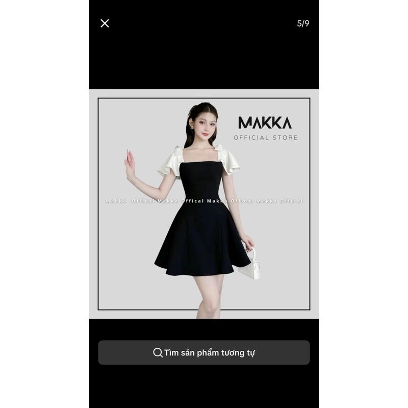 Set váy thiết kế MAKKA váy đen 509093