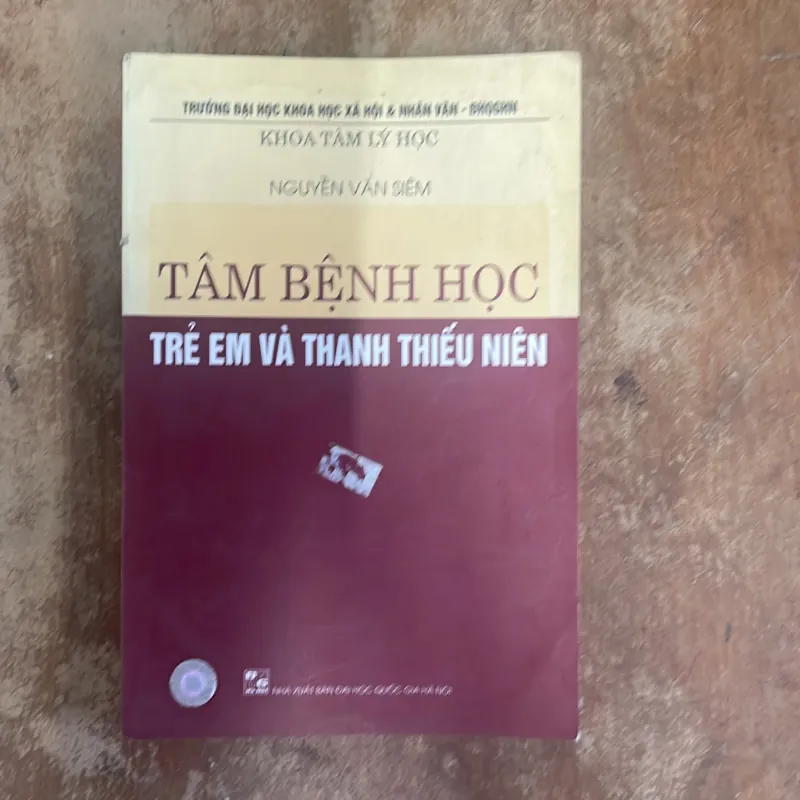 TÂM BỆNH HỌC trẻ em và thanh thiếu niên - TS. BS. NGUYỄN VĂN SIÊM 1003309