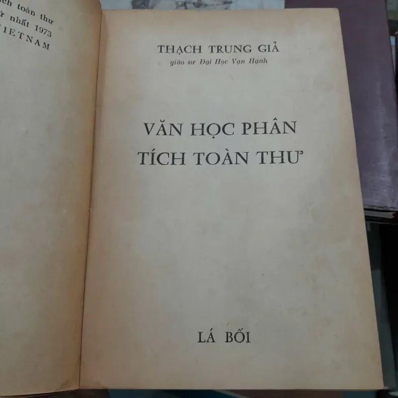 VĂN HỌC PHÂN TÍCH TOÀN THƯ - THẠCH TRUNG GIẢ 703792