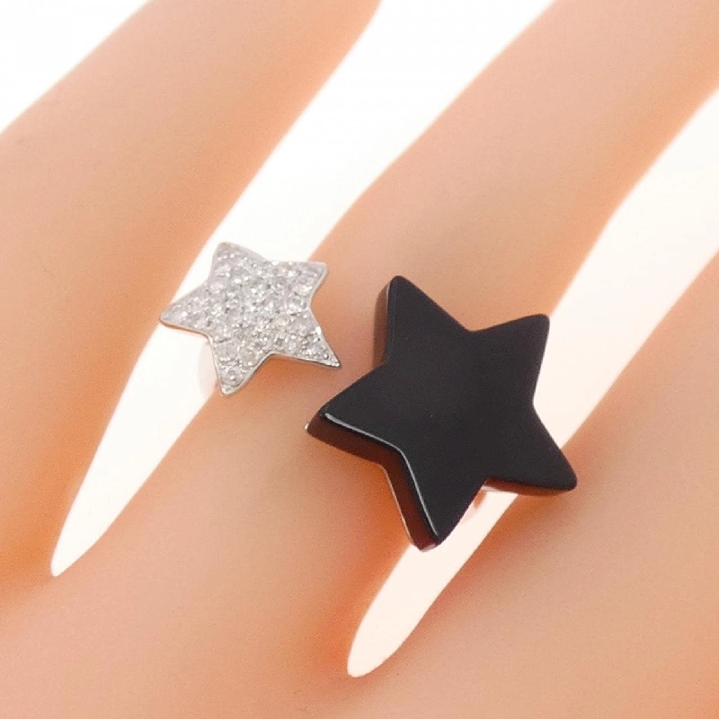 K18WG Nhẫn Onyx - Hàng hiệu Chính hãng 853001