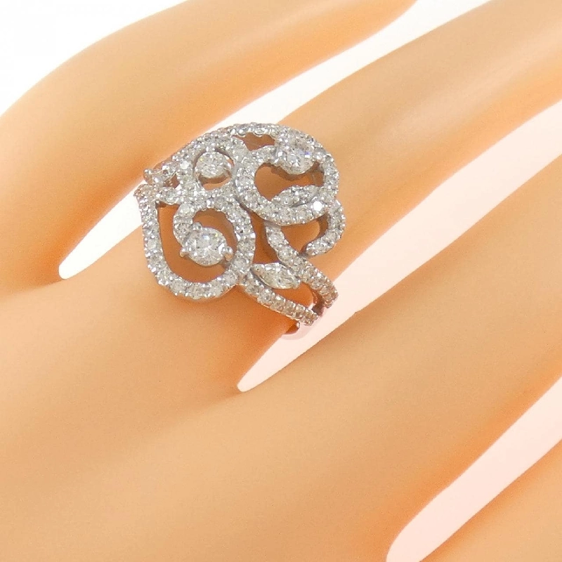 Nhẫn kim cương K18WG 1.15CT 670366