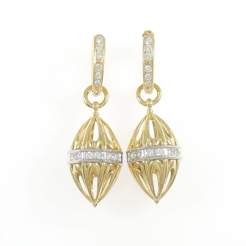 K18YG/PT900 2WAY Bông tai kim cương 0.60CT - Hàng hiệu Chính hãng 869375