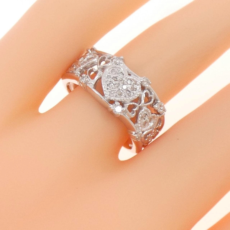 Nhẫn kim cương hình trái tim K18WG 0.27CT 668960