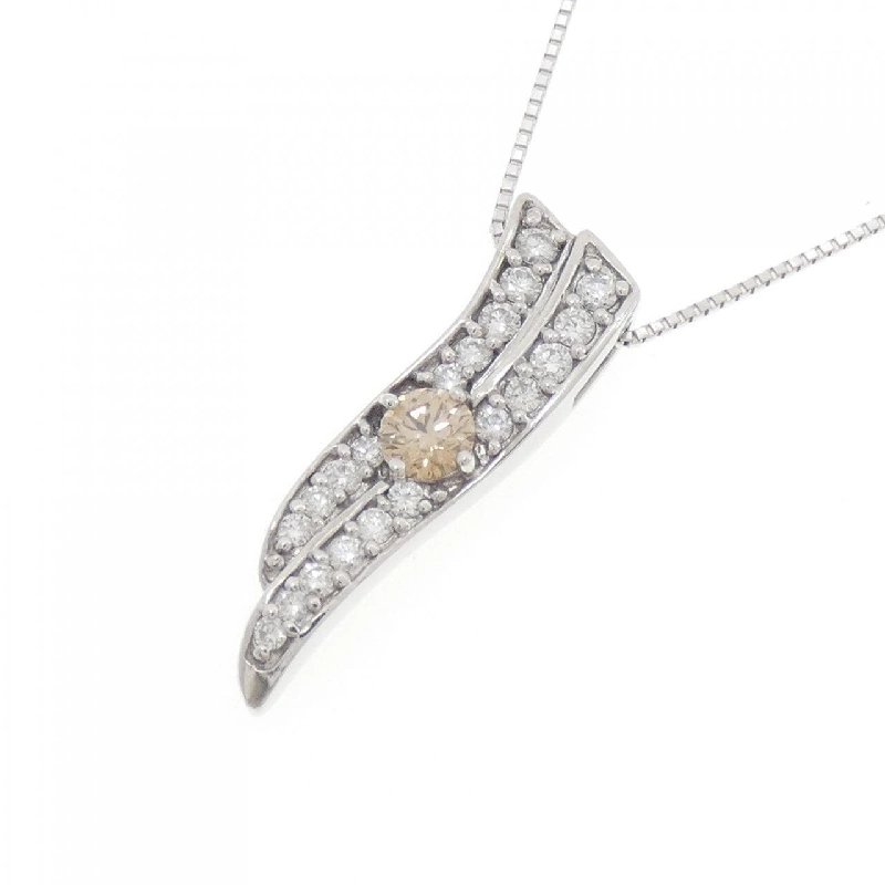 K18WG Dây chuyền kim cương 0.50CT - Hàng hiệu Chính hãng 865455