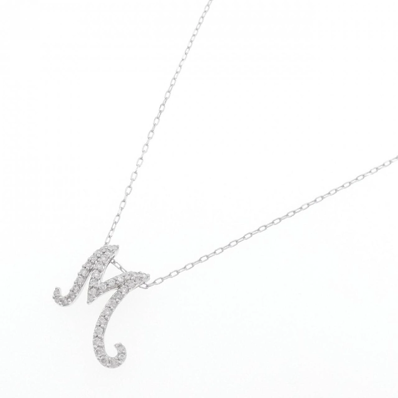 Dây chuyền kim cương chữ M 750WG/K18WG - Hàng hiệu Authentic 0.28CT 861911