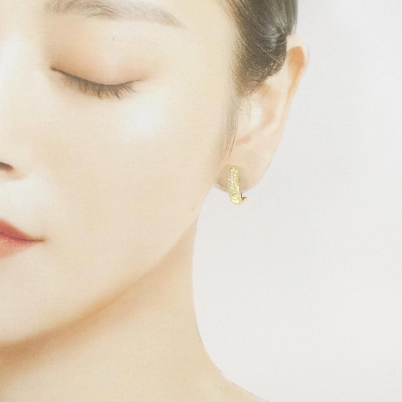 K18YG Bông tai/Khuyên tai Pave Kim cương 0.50CT - Hàng hiệu Chính hãng 866278