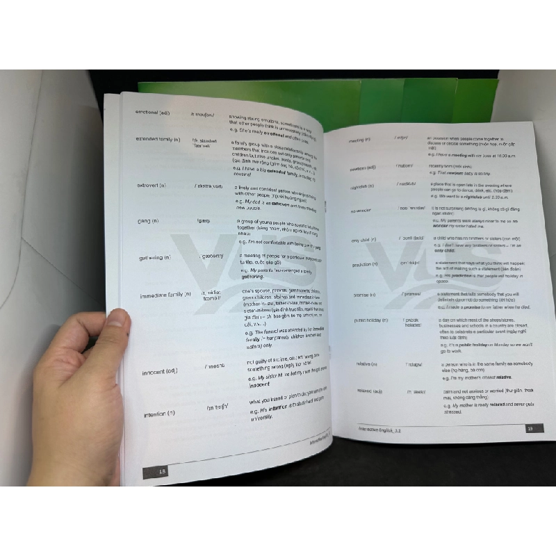 Combo 5 Cuốn Interactive English - Wordlist 3,1-3,5 - Anh Văn Hội Việt Mỹ, Mới 90% SBM2407 450571