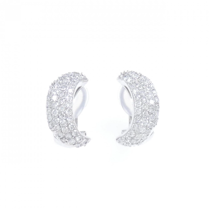 K18WG Pave Diamond Earrings/Studs 1.00CT - Hàng hiệu Authentic 871069