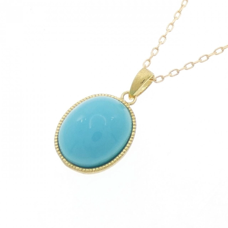 K18YG Mặt dây chuyền ngọc turquois 2.50CT - Hàng hiệu Chính hãng 865938