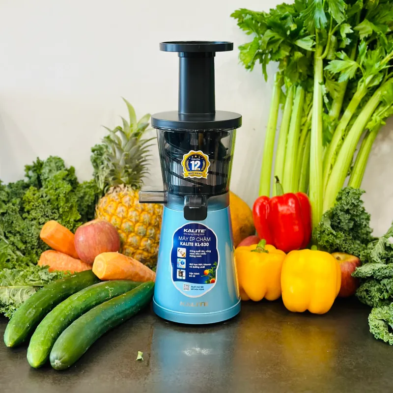🥕 Máy ép chậm KALITE KL-530 – Nhỏ gọn mà ép kiệt bã, uống là mê! 🍎✨ 740371