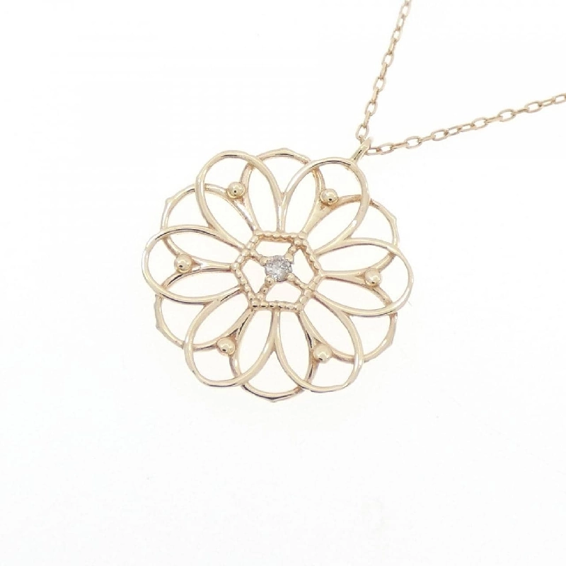 K10PG Dây chuyền kim cương 0.01CT - Hàng hiệu Authentic 858013