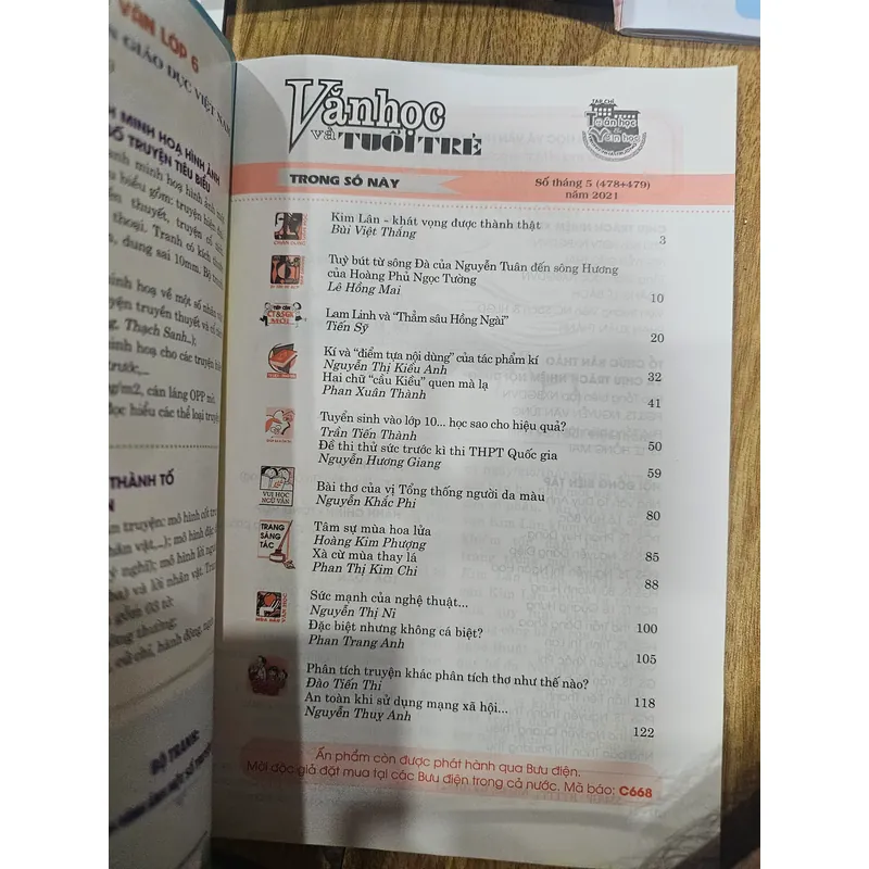 3q Văn học và tuổi trẻ không trùng như hình 
20k 730213