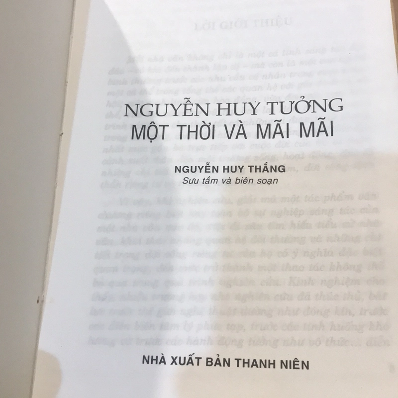 NGUYỄN HUY TƯỞNG MỘT THỜI VÀ MÃI MÃI 525325