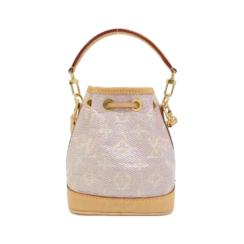 Túi xách vai Louis Vuitton Monogram Laminated Jacquard Nano Noé M82427 611895