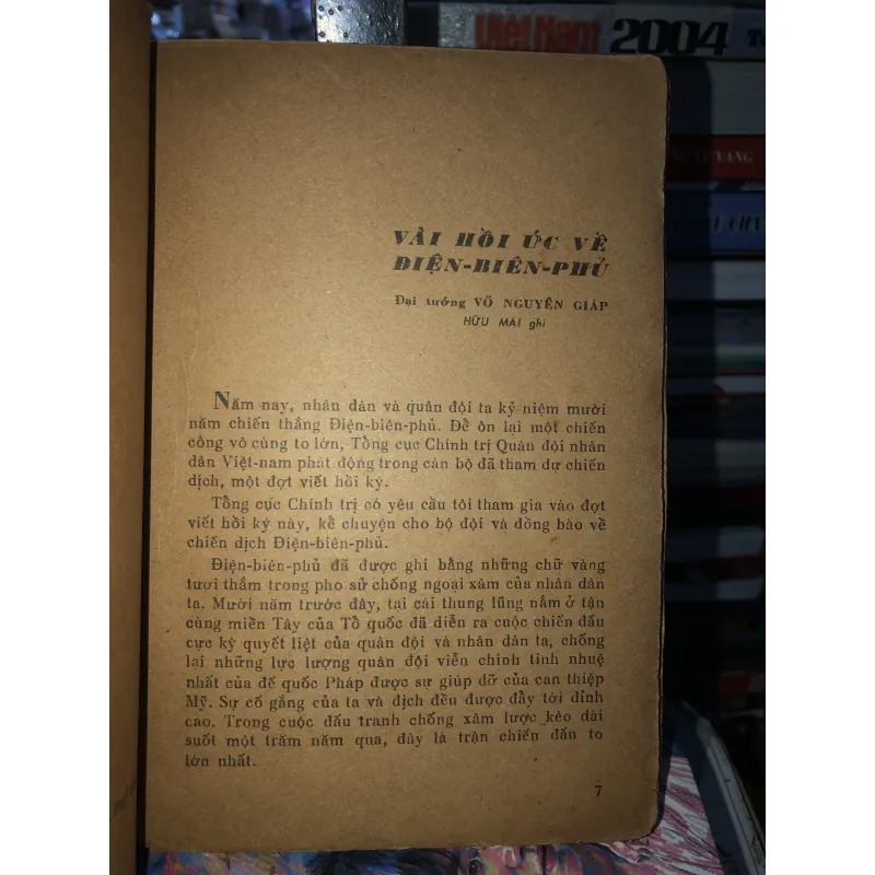 Vài hồi ức về Điện Biên Phủ tập 1 970121