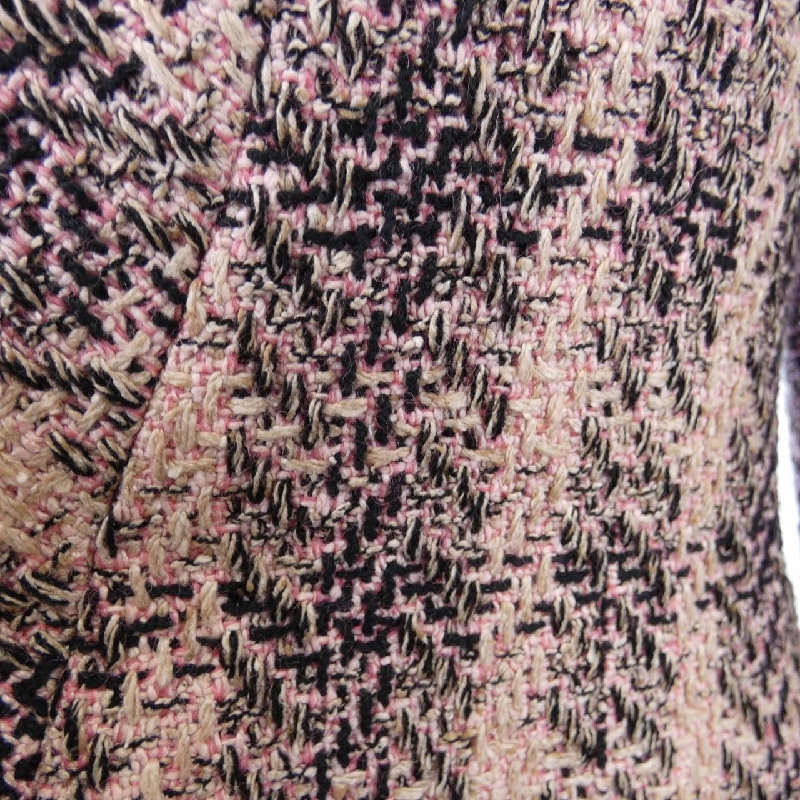 【Mã giảm giá】【Cổ điển】Áo khoác không cổ CHANEL 642365