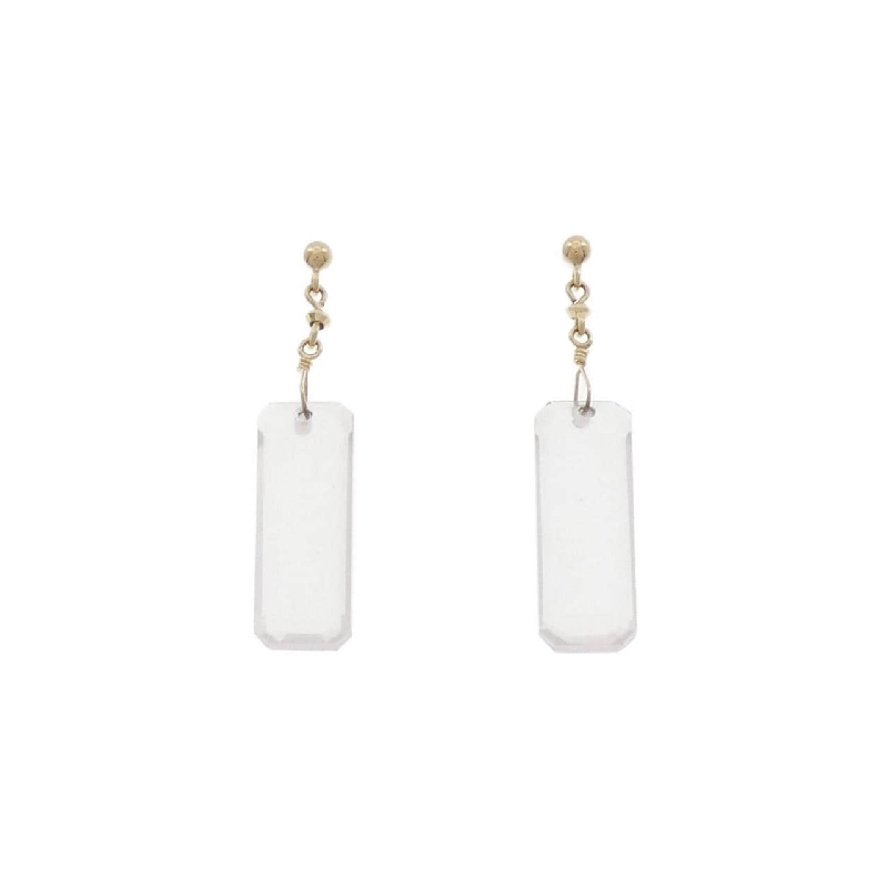 K10YG Bông tai đá hồng ngọc - Hàng hiệu Authentic 875837