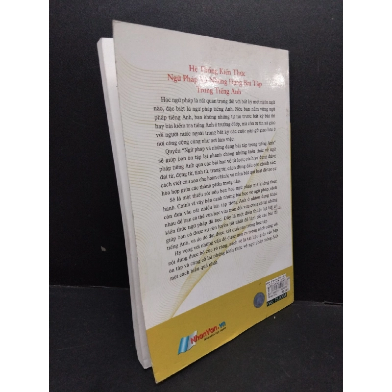 Hệ thống kiến thức ngữ pháp và những dạng bài tập trong tiếng Anh mới 80% bẩn nhẹ gấp bìa 2016 HCM1710 Nguyễn Hoàng Thanh Ly HỌC NGOẠI NGỮ 917652