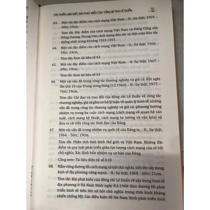 Tổng bí thư Lê Duẩn - Thư mục và tác phẩm chọn lọc 706332