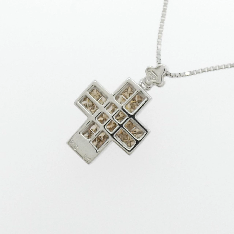 K18WG Dây chuyền kim cương - Hàng hiệu Authentic 860216