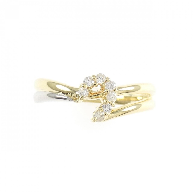 Nhẫn kim cương K18YG/PT900 0.10CT - Hàng hiệu Chính hãng 854554