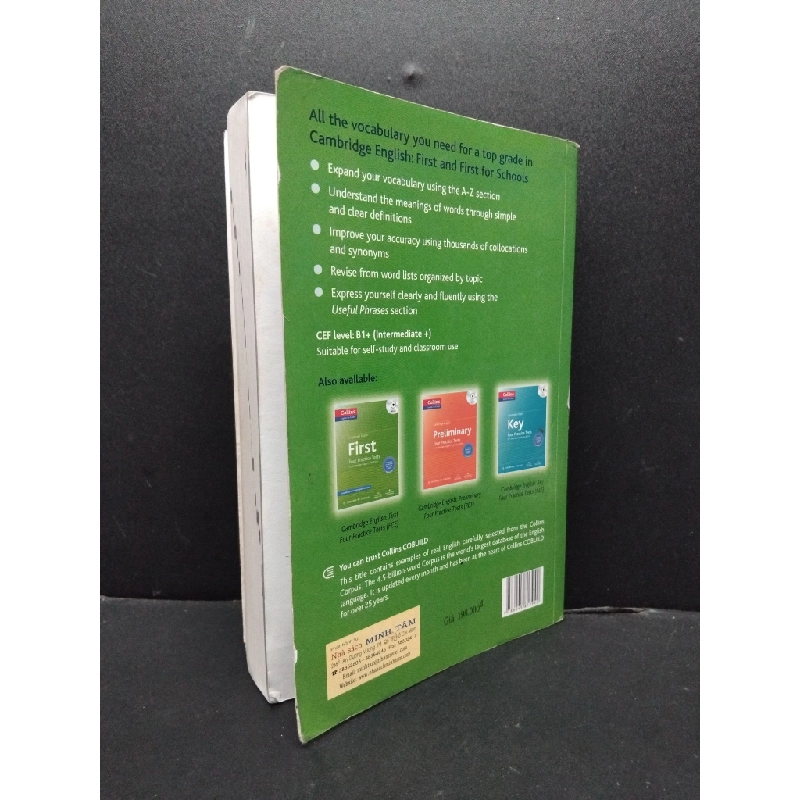 Key words for Cambridge English First mới 70% ẩm có nấp gấp bìa ố có viết và highlight 2014 HCM1906 Collins Cobuild SÁCH HỌC NGOẠI NGỮ 165801