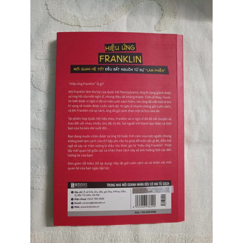 Sách Hiệu Ứng Franklin - Mối Quan Hệ Tốt Đều Bắt Nguồn Từ Sự "Làm Phiền" 303618