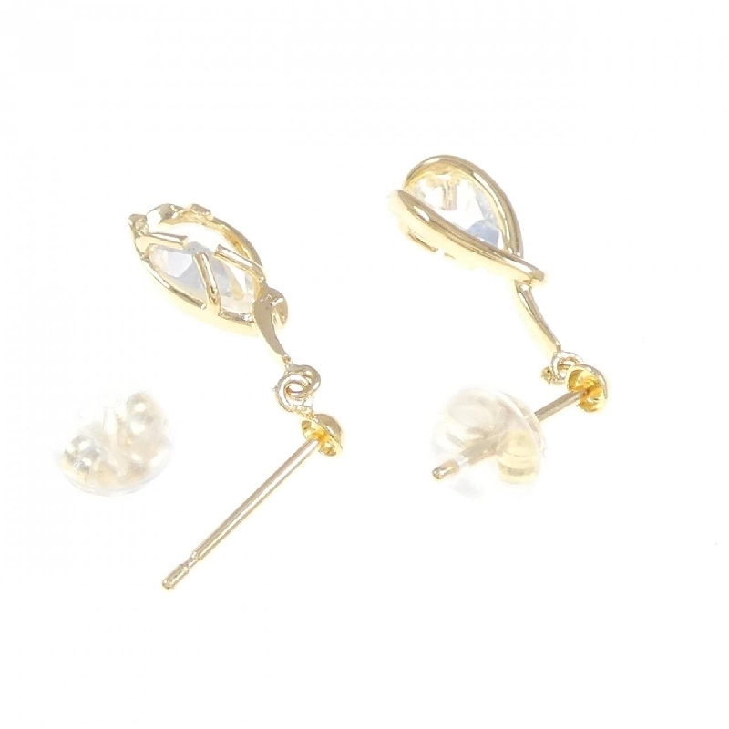 K18YG Đá mặt trăng Bông tai - Hàng hiệu Chính hãng 869819