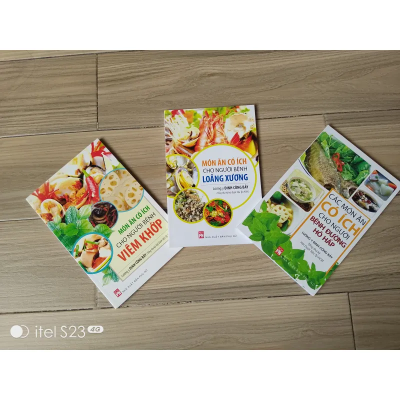 Combo Sách Nấu Ăn Cho Người Bệnh Loãng xương + Viêm khớp + Hô hấp - Bộ 3 cuốn 735674
